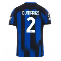 Maglie da calcio Inter Milan Denzel Dumfries #2 Prima Maglia 2023-24 Manica Corta